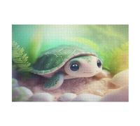 Tortue Puzzles Adulte 1000 Pieces Cadeau Famille Puzzle Classique 3D EnfFourmisJouet en Bois Cadeau Unique (75×50cm)