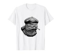 Tortue Serpentine Mafia Gangster T-Shirt Graphique avec Valeur, Homme, Blanc, S