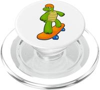 Tortue Skater Skateboard Sport PopSockets PopGrip pour MagSafe