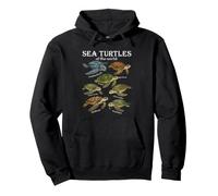 Tortues de mer du Monde Espèces Ocean Wildlife Education Sweat à Capuche
