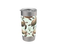 Tortues de mer Motif amour Belle tortue de mer Gobelet isotherme en acier inoxydable double paroi