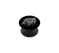 Tortues du Monde Color Splash Paint Art PopSockets PopGrip Adhésif