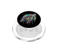Tortues du Monde Color Splash Paint Art PopSockets PopGrip pour MagSafe