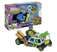 Tortues Ninja, Buggy Véhicule Deluxe, Avec figurine 12 cm, Modèle Leonardo, Pour les enfants dès 4 ans, T02002