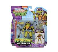 Tortues Ninja, Figurine articulée 12 cm avec Accessoires, Mix & Match, Donatello, pour Les Enfants dès 4 Ans, T02018