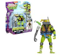 Hello Kitty - 4SF Tortues Ninja, Figurine articulée 12 cm avec Accessoires, Mix & Match, Leonardo, pour Les Enfants dès 4 Ans, T02011