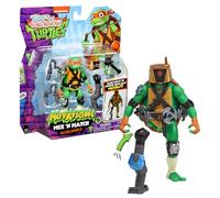 Hello Kitty - 4SF Tortues Ninja, Figurine articulée 12 cm avec Accessoires, Mix & Match, Michelangelo, pour Les Enfants dès 4 Ans, T02015