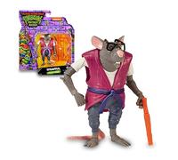Tortues Ninja, Figurine articulée de 10,5 cm, avec Armes, Splinter, Jouet pour Enfants dès 4 Ans, Giochi Preziosi, TU805B