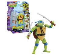 Tortues ninja Figurine de luxe 15 cm, Se transforme en tortue, Modèle Leonardo, pour enfants dès 4 ans, TU8382