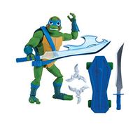 Tortues Ninja ROTMNT, Figurine Articulée 12 cm avec Accessoires, LEO (Leonardo), 12 Points d'Articulation, Jouet pour Enfants dès 4 Ans, TUAB03
