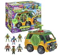 Tortues Ninja - Station de Mutation, Coffret 1 Van et 6 Figurines, Mix & Match, pour Les Enfants dès 4 Ans, T0203