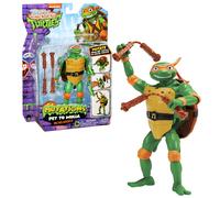TORTUES NINJA Tortues Ninja, 1 Figurine Deluxe 15 cm, Se transforme en tortue, Modèle Michelangelo, pour les enfants à partir de 4 ans, TU8383