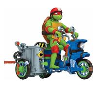 Tortues Ninja, Véhicule avec Figurine Exclusive de 12 cm, avec Fonction Combat, Modèle aléatoire, Jouet pour Enfants dès 4 Ans, Giochi Preziosi, TU803