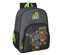 TORTUGAS NINJA - Sac à dos scolaire pour enfant, sac à dos pour enfant, adaptable au chariot, idéal pour les enfants d'âge scolaire, confortable et polyvalent, qualité et résistance, 33 x 14 x 42 cm,