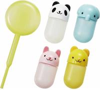 Torune Boîte à sauce Bento Soy avec compte-gouttes, Animaux