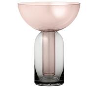 TORUS Vase H19 Noir/ Rose