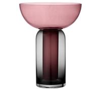 TORUS Vase H33 Noir/ Rose