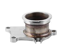 Torvex Adaptateur de de tuyau de descente, plaque de sortie turbo à 5 boulons vers conversion d'échappement à bande V de 2,5 pouces, compatible avec les turbocompresseurs T3 T4