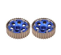 Torvex Engrenage d'arbre à cames, paire d'engrenages de distribution à engrenages à came réglables en aluminium CNC compatible avec Integra B16A B16B B18C (Bleue)