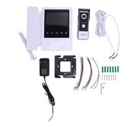 Torvex Interphone vidéo, kit de sonnette filaire de 4,3 pouces avec moniteur tactile, vision nocturne audio bidirectionnelle pour villa et maison