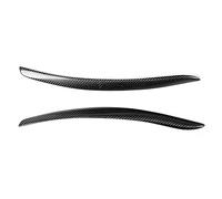 Torvex Paupières de phare, garniture d'autocollant de sourcil en fibre de carbone 1 paire compatible avec le couvercle de lampe avant E92 M3 2005-2012