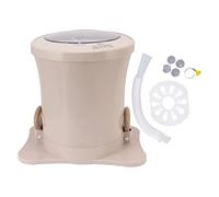 Torvex Seau de Sèche-linge Manuel, Machine à Laver à Essoreuse Manuelle, Déshydrateur de Linge Électrique Gratuit pour Les Voyages en Petit Appartement (Abricot)