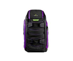 Torvol - Quad PITSTOP Backpack Pro V2, Sac à dos drone fpv, Transport 4 quads + accessoires, drone dji mini 4k, batterie dji mini 3, pc portable 15 pouces, housse de protection, Noir & Violet, 30L