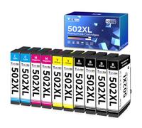 Torvon Cartouche 502XL Compatibles pour Epson 502XL Multipack (Lot de 10) | 502 XL pour Expression Home XP-5150 XP-5100 XP-5155 XP-5105 Workforce WF-2860 WF-2865 WF-2880 WF-2885 Cartouches d'encre