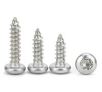 Torx Lot de 100 vis à tôle M3,5 x 16 mm, en acier inoxydable 304, vis à bois autoforeuses