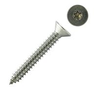 Torx Lot de 100 vis pour construction en bois avec tête fraisée en acier inoxydable A2 - Filetage complet - 3 x 25 mm