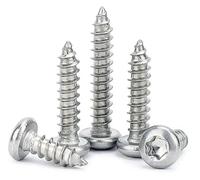 Torx Lot de 25 vis à tôle M5 x 50 mm, en acier inoxydable 304, vis à bois autoforeuses