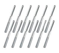 Torx Lot de 40 vis à bois M8 x 80 mm - Vis à bois double filetage - Pour colliers de serrage - Fixation de meubles