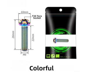 Torx T30 pour Étrier R8170 Étanche Torx T30 pour Étrier R8170 | Design percé léger, taille 24mm, fixation sûre, réduit poids vélo, montage facile(A-22)