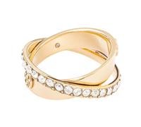 Tory Burch - Bague Ornée de Cristaux Scintillants - Femme - Accessoires - Jaune - Taille: 45 MM