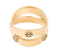 Tory Burch - Bague Icon Double - Femme - Accessoires - Jaune - Taille: 46 MM