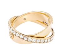 Tory Burch - Bague Icon Pavé - Femme - Accessoires - Jaune - Taille: 44 MM