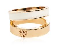 Tory Burch - Bague Logo - Femme - Accessoires - Jaune - Taille: 46 MM