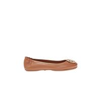 Tory Burch - Ballerines en cuir avec logo - Femme - Chaussures - Brun - Taille: 40 EU