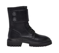 Tory Burch - Botte à lacets Turnlock - Femme - Chaussures - Noir - Taille: 38 1/2 EU