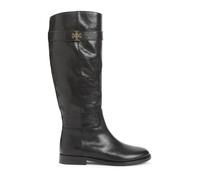 Tory Burch - Bottes d`Équitation Noires avec Design T-Lock - Femme - Chaussures - Noir - Taille: 37 EU