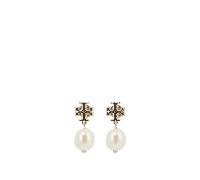 Tory Burch - Boucles d'oreilles en perles Kira - Femme - Accessoires - Jaune - Taille: ONE Size