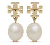 Tory Burch - Boucle d'Oreille Goutte de Perle - Femme - Accessoires - Jaune - Taille: ONE Size
