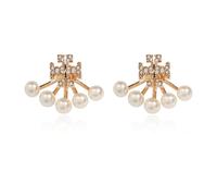Tory Burch - Boucles d`oreilles en laiton - Femme - Accessoires - Jaune - Taille: ONE Size