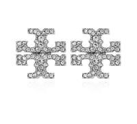 Tory Burch - Boucles d`oreilles Kira - Femme - Accessoires - Gris - Taille: ONE Size