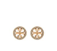 Tory Burch - Boucles d`oreilles Miller Pave Stud - Femme - Accessoires - Jaune - Taille: ONE Size