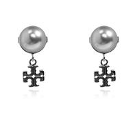Tory Burch - Boucles d'oreilles Moondance - Femme - Accessoires - Gris - Taille: ONE Size