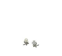 Tory Burch boucles d'oreilles femme argentées avec cristaux - UNI
