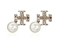 Tory Burch - Boucles d'oreilles Moondance - Femme - Accessoires - Gris - Taille: ONE Size