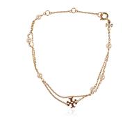 Tory Burch - Bracelet avec perles de verre - Femme - Accessoires - Jaune - Taille: ONE Size
