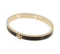 Tory Burch - Bracelet Coulissant Émaillé - Femme - Accessoires - Noir - Taille: M